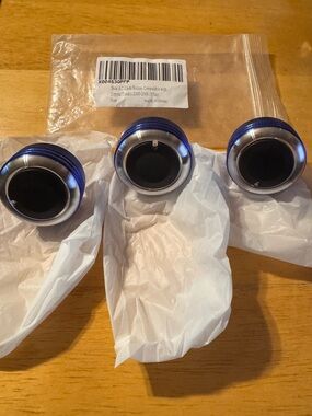 Aluminum Alloy Blue 3pcs Toyota Tundra 2000-2006 AC Knobs